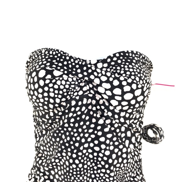 Old Navy Black White Printed Convertible Swim Suit - Picture 2 of 8